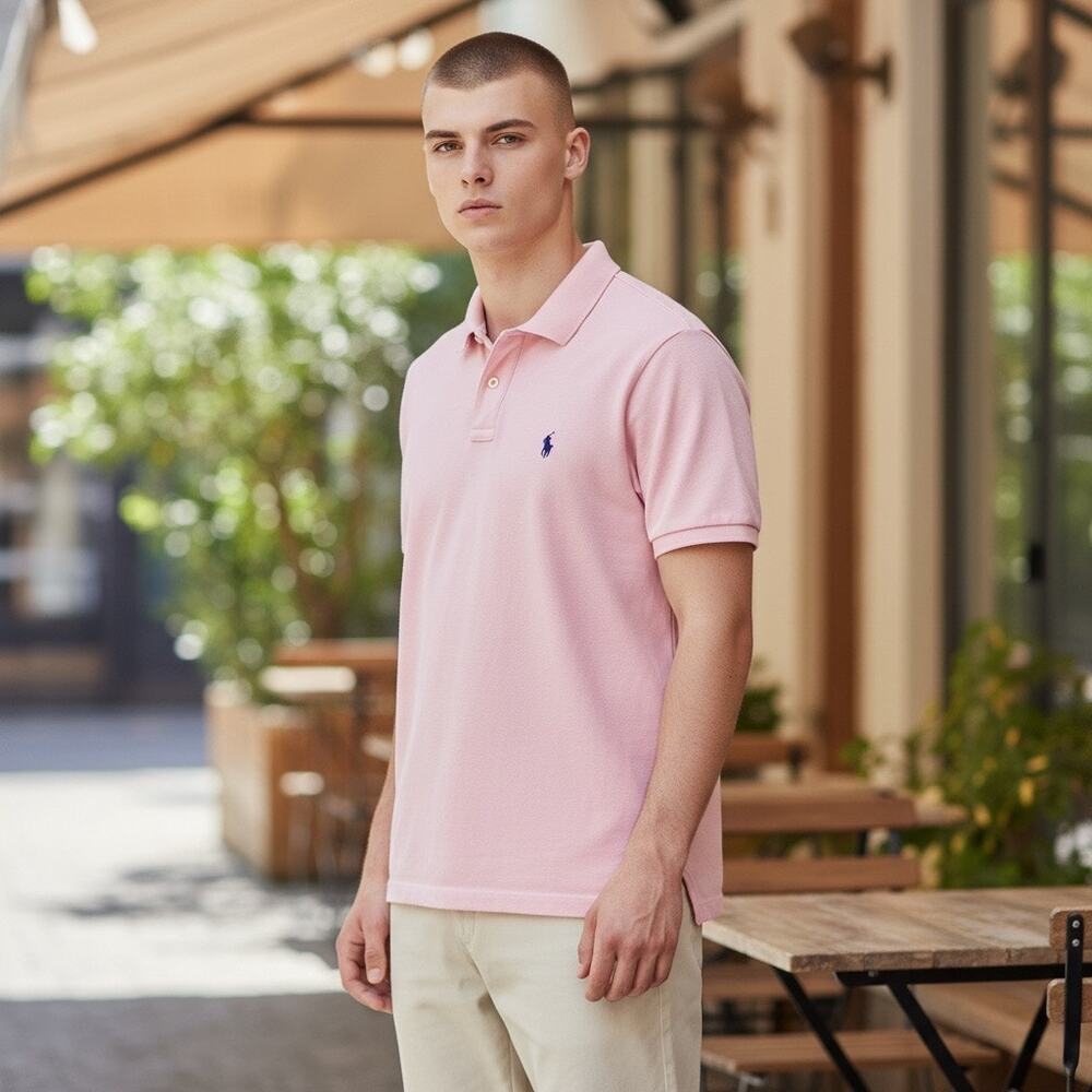 Pink Polo Ralph Lauren Classic Fit Golf Casual Career Mens XXL Polo Shirt